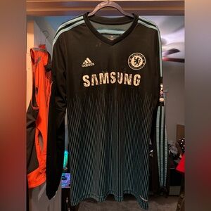 Adidas Chelsea 2014-15 LS Third Kit Hazard #10 Authentic Jersey | Men’s XL
